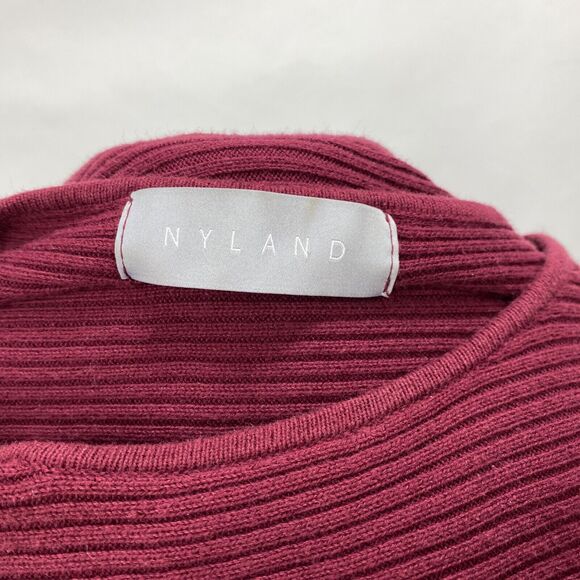 Nyland Women Rib Knit Sweater Tunic Top Small Oversized Lagenlook Dolman Sleeves - Picture 8 of 9